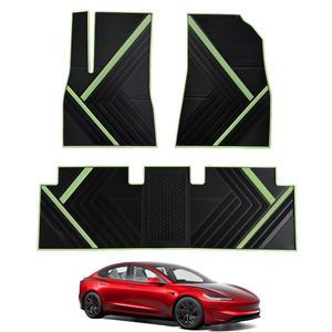 Tapis de sol en latex imperméables et antidérapants pour <span class=keywords><strong>Tesla</strong></span> <span class=keywords><strong>Model</strong></span> 3 Highland 2024 2025 2026 - Product Image 1