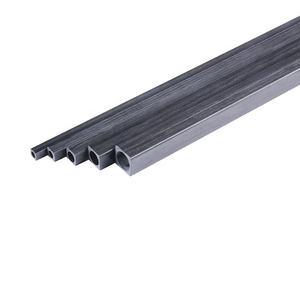 Tubo de fibra de carbono cuadrado pulido de 4x4mm al por mayor con agujero redondo de 2,5mm - Product Image 1