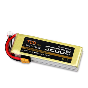 ชุดแบตเตอรี่ลิเธียมไอออนของ tcb RC Lipo 3S 4S 22.2V 5200mAh LiCoO2 35C 500รอบ-20/60C จากโรงงาน - Product Image 1