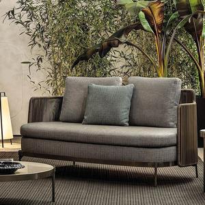 Juego de Sofás de Jardín de Metal Moderno y Lujoso para Exteriores - Muebles de Patio Duraderos, Impermeables y Ecológicos para Hoteles y Boutiques - Product Image 2