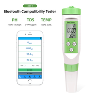 Testeur de qualité de l'eau compatible BLE-9901 Smart Blue Tooth Température 3 en 1 PH EC TDS Meter Pen by Mobile App