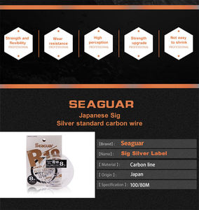 Ligne de pêche Seaguar R18 FLUORO LTD 3LB-25LB en <span class=keywords><strong>fluorocarbone</strong></span>, monofilament en fibre de carbone, <span class=keywords><strong>fil</strong></span> de pêche pour carpes - Product Image 6