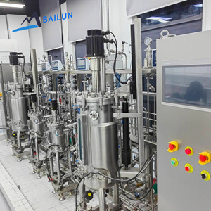 ระบบหมักยีสต์ 10 ลิตร 50 ลิตร ไบโอรีแอกเตอร์สแตนเลส พร้อม PLC และราคา สำหรับการผลิตโปรตีนหมักเกรดยา - Product Image 1