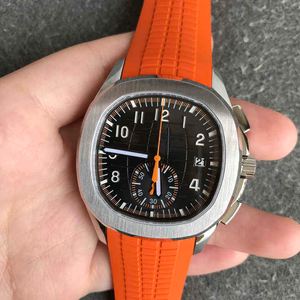Hot-selling Orange-colored <b>Watches</b> Luxury Designer <b>Watch</b> Rubber Strap Ultra-thin Chronograph Automatic <b>Men</b> Mechanical <b>Watch</b> - Product Image 1