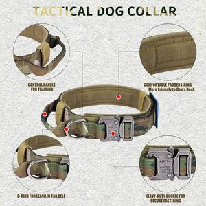 Laisse pour chien camouflage drapeau américain américain collier élastique tactique avec boucle en métal robuste réglable pour chats - Product Image 2