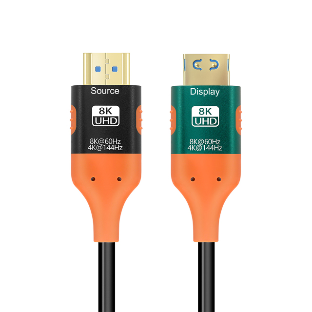 JustLink Fiber Optic HDMI 2.1 Cable 8K 60HZ 4K 144HZ 48Gbps for 7.1/5.1 VRR HDR EARC Projector hdmi Fiber Optic Cable