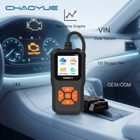 V318 OBDII Scanner de diagnostic universel avec affichage TFT, graphiques en temps réel, capture d'image, réinitialisation et effacement des codes de panne du moteur (DTC)