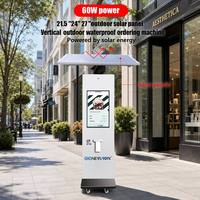 Terminal de Pago con Pantalla Táctil de 27 Pulgadas, Impresora, para Restaurante, con Energía Solar, para Exteriores, Resistente al Agua IP65, Autoservicio