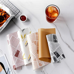 Papel de seda industrial para <span class=keywords><strong>restaurante</strong></span>, cera de un solo lado para postres, gofres, sándwich, queso, pan de <span class=keywords><strong>Hamburgo</strong></span>, envoltura de Pizza - Product Image 4