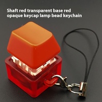Jouet anti-stress en acrylique lumineux électronique, clavier à touches, interrupteur de test, claqueur, jouet à faire tourner, porte-clés en plastique
