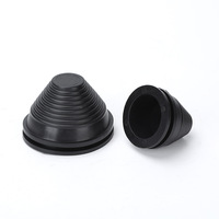 Protector de Cables de Goma en Forma de U y D para Gabinetes Eléctricos, con Orificio para Cables