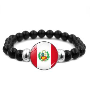 Drapeau National <span class=keywords><strong>Costa</strong></span> <span class=keywords><strong>Rica</strong></span> Bracelet Corde Élastique Bracelet Perlé Voyage Souvenir Cadeaux pour Hommes Femmes - Product Image 2