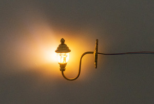 LED luce di plastica in miniatura forniture immobiliari 3D modelli architettonici stampati in resina modello di palo della luce - Product Image 6