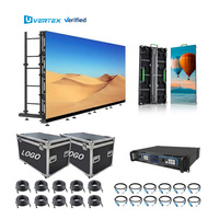Pantalla LED Portátil Personalizada de 4mX3m, Pantalla LED para Bodas, Pantalla LED para Escenarios, Panel LED de Alquiler para Exteriores