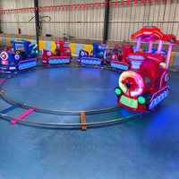Train électrique pour enfants avec rails, 6 places, parc d'attractions intérieur et extérieur pour enfants