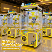 Machine à griffes en métal personnalisable pour animaux en peluche et jouets en peluche, jeu d'arcade d'intérieur à monnayeur, machine à griffes à prix, cadeau
