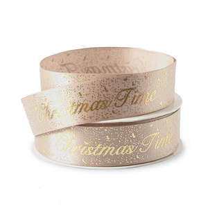 Ruban double satin pailleté de Noël 2.5cm x 20m - Product Image 4