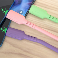 Kabel Data Pengisian Cepat Tiga-dalam-Satu 1.2m 2m 2.5m Kabel Pengisian USB dengan Fungsi 3A & Pelindung Anyaman untuk Ponsel.