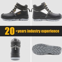 Chaussures de sécurité Tiger Master CE S3 en cuir de vache noir, bottes de travail, embout en acier, antistatiques, résistantes à l'huile et à l'eau, antidérapantes pour hommes