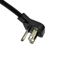 USA dây điện 45 độ siêu mỏng 3 pin dây điện 125V 10A phẳng cắm cáp mở rộng dây cho người tiêu dùng điện tử - Product Image 2