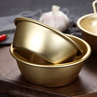 Bol en aluminium plaqué nickel-argent en gros pour Makgeolli, vin de riz coréen, ramen