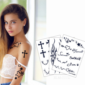 3D Temporary Body <b>Tattoo</b> Sticker Waterproof Semi Permanent Herbal <b>Paper</b> Decal for Women Girls Arm Decoration Professional Use - Product Image 1