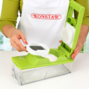 Factory Latest Stainless Steel Simple Green Handheld <b>Chopper</b> Salad Maker Kitchenware Helper <b>Vegetable</b> Cutter - Product Image 5