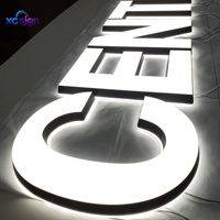 Panneau d'enseigne en acrylique 3D personnalisé, enseigne de restaurant, enseigne commerciale personnalisable à double éclairage, télécommande, rétroéclairage pour la maison ou le bureau