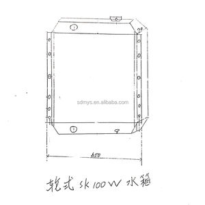 Parti di escavatore di alta qualità radiatore ZX850-3 serbatoio acqua radiatore 4655062 ZX850 radiatore - Product Image 4