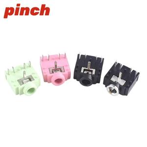 Conector de Audio Hembra de 3.5mm de Doble Canal Pj-307, Conector de Teléfono de 5 Pines para Montaje en Panel, Aislamiento Rosa - Product Image 3