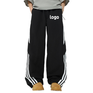 Мужские спортивные Прямые спортивные брюки с эластичной талией - Product Image 1