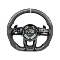Volant en fibre de carbone véritable pour BMW E60 E46 E39 X5 E70 E81 E83 X1 E84 E87 E82 E92 E93 M3 Série 3 E90 Amélioration du volant