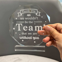 Trofeo de Acrílico con Logotipo Personalizado Weivista, Premio para Ganadores