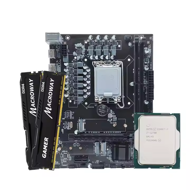 Hot Selling H610 Kit LGA 1700 Motherboard DDR4 for Core I7 12700 CPU DDR4 3200MHz for H610 Kit