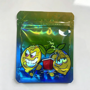 Custom Printed 3.5g Mylar Bags Special Shaped and Moisture Proof Stand-<b>up</b> <b>Pouch</b> for Dry Herb Packaging - Product Image 3