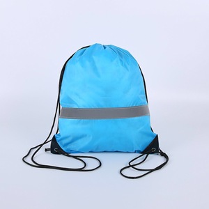 210D polyester <strong>drawstring</strong> <strong>backpack</strong> with zipper bag black <strong>drawstring</strong> <strong>backpack</strong> - Product Image 5