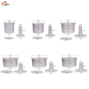 XLYG Juego de 3 Moldes para Pastel de Boda de 4/5/6/7/8/10 Pulgadas con Inserto de Tubo Extraíble, Antiadherente, de Aluminio Anodizado Ecológico - Product Image 2