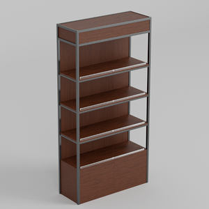 ที่กําหนดเองขายร้อนจัดเก็บชั้นวางจอแสดงผล MDF เครื่องสําอางขาตั้งจอแสดงผลไม้ - Product Image 4