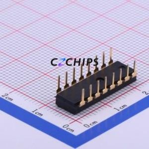 HAM-08LWAG-2 DIP Switch Through hole Component (THT) Switch Flat Toggle, Groove Type Single Pole Single Throw 8 2.54mm - Product Image 2