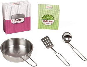 Cuisine en <span class=keywords><strong>bois</strong></span> pour enfants avec réfrigérateur, micro-ondes, effets sonores, alarme - 5 accessoires pour les enfants de 3 à 8 ans - Product Image 3