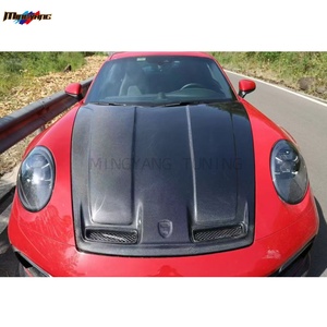 Capó de Fibra de Carbono Estilo <span class=keywords><strong>TKT</strong></span> de la Mejor Calidad para Porsche 911 992 Carrera <span class=keywords><strong>4</strong></span> 4S Turbo S 2020-2025, Cubierta de Capó Ventilada - Product Image 4