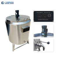 Machine de pasteurisation à basse et haute température LANPHAN 50-200L pour liquides d'œuf/jaune d'œuf, haute précision, 220/380V, en acier inoxydable SUS304