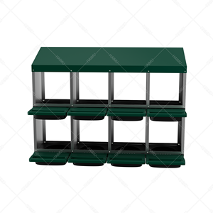 Caja de Gallinero para Granja Avícola Modelo P, Caja de Anidación para Gallinas con 8 Compartimentos para la Puesta de Huevos - Product Image 5