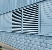 Système de ventilation mural vertical moderne Windowmate, décoration de façade, pare-soleil extérieur réglable en alliage d'aluminium