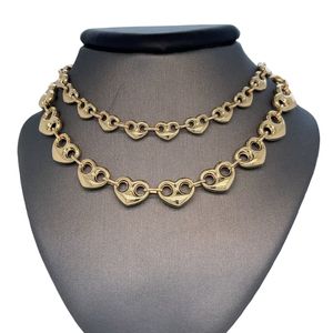 تصميم جديد بالجملة فريدة من نوعها قلادة مارينر بنفخة قلب قلب قلب قلب منتفخ عالية مصقول شخصية قلادة مارينر منتفخة - Product Image 1