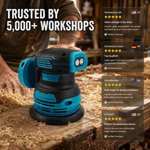 <span class=keywords><strong>Ponceuse</strong></span> orbitale aléatoire sans fil <span class=keywords><strong>professionnelle</strong></span> 20V, sans balais, 125 mm (5 pouces), rechargeable au lithium, pour le travail du bois - Product Image 5