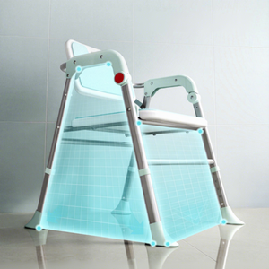 KS Bathroom <b>Shower</b> <b>Chair</b> Aluminum Alloy 200kg Capacity One-click Foldable For Elderly Pregnant Women - Product Image 3