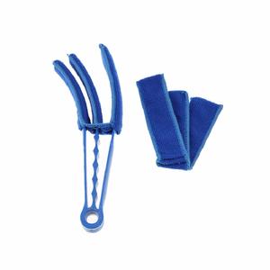 Juego de <span class=keywords><strong>limpiador</strong></span> de persianas con herramienta de plástico lavable extraíble y 2 fundas de microfibra para persianas venecianas - Product Image 5