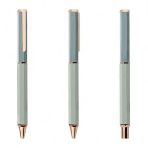 Nouveau Cadeau 2024 : Stylo Hexagonal en Laiton Brillant Doré, Couleurs Bonbon, Stylos à Bille Métalliques de Luxe avec Boîte Personnalisable pour Cadeau Fille - Product Image 4