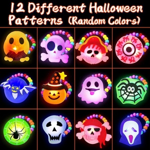 Luminous Toy Pumpkin Ghost Light up Rings Christmas Toys Halloween LED Flashing Rings for Boys Girls Halloween Gift Trinkets - Product Image 2